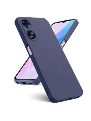 Newface Oppo A38 Kılıf First Silikon - Lacivert
