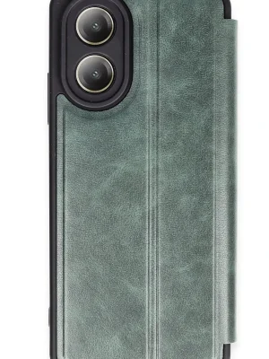 Newface Oppo A38 Kılıf Flip Cover - Koyu Yeşil