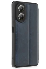 Newface Oppo A38 Kılıf Flip Cover - Lacivert - Görsel 2