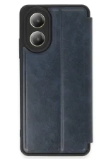 Newface Oppo A38 Kılıf Flip Cover - Lacivert