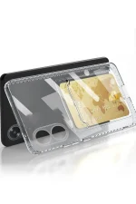 Newface Oppo A38 Kılıf Kart Şeffaf Silikon - Şeffaf - Görsel 2