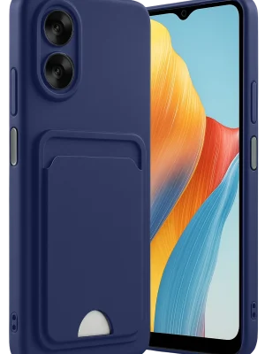 Newface Oppo A38 Kılıf Kelvin Kartvizitli Silikon - Lacivert