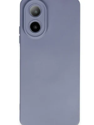 Newface Oppo A38 Kılıf Nano içi Kadife Silikon - Gri