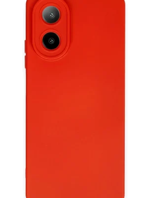 Newface Oppo A38 Kılıf Nano içi Kadife Silikon - Kırmızı