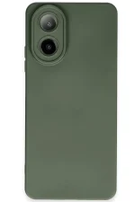 Newface Oppo A38 Kılıf Nano içi Kadife Silikon - Koyu Yeşil