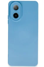 Newface Oppo A38 Kılıf Nano içi Kadife Silikon - Mavi