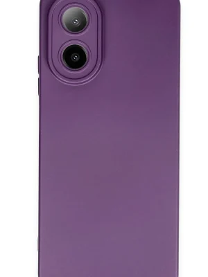 Newface Oppo A38 Kılıf Nano içi Kadife Silikon - Mor