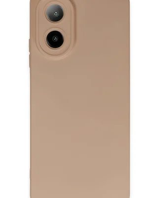 Newface Oppo A38 Kılıf Nano içi Kadife Silikon - Pudra