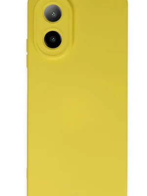 Newface Oppo A38 Kılıf Nano içi Kadife Silikon - Sarı