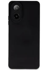 Newface Oppo A38 Kılıf Nano içi Kadife Silikon - Siyah