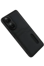 Newface Oppo A38 Sara Kartvizitli Deri Kılıf - Siyah - Görsel 5