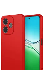 Newface Oppo A5 Pro 4G First Silikon - Kırmızı - Görsel 2