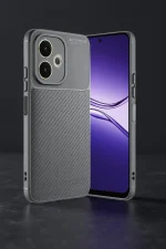 Newface Oppo A5 Pro 4G Kılıf Auto Focus Karbon Kapak - Gri - Görsel 5