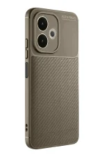 Newface Oppo A5 Pro 4G Kılıf Auto Focus Karbon Kapak - Kahverengi - Görsel 2