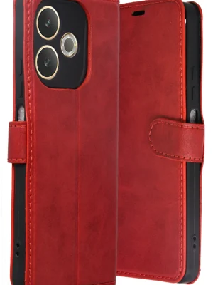 Newface Oppo A5 Pro 4G Trend S Plus Kapaklı Kılıf - Kırmızı