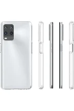 Newface Oppo A54 4G Kılıf Deluxe 2mm Şeffaf Silikon - Şeffaf - Görsel 3
