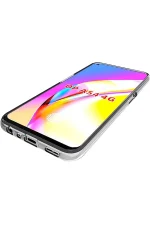 Newface Oppo A54 4G Kılıf Deluxe 2mm Şeffaf Silikon - Şeffaf - Görsel 4