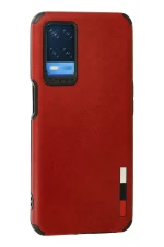 Newface Oppo A54 4G Kılıf Loop Deri Silikon - Kırmızı - Görsel 3