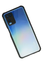 Newface Oppo A54 4G Kılıf Miami Şeffaf Silikon - Siyah - Görsel 2