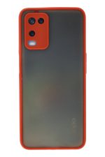 Newface Oppo A54 4G Kılıf Montreal Silikon Kapak - Kırmızı