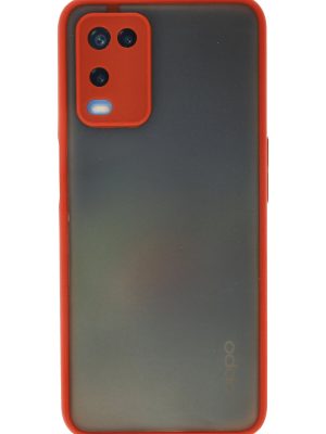 Newface Oppo A54 4G Kılıf Montreal Silikon Kapak - Kırmızı