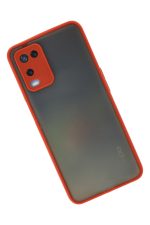 Newface Oppo A54 4G Kılıf Montreal Silikon Kapak - Kırmızı - Görsel 2