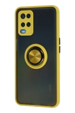 Newface Oppo A54 4G Kılıf Montreal Yüzüklü Silikon Kapak - Sarı - Görsel 2