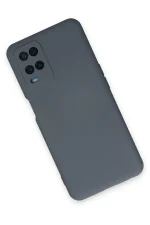 Newface Oppo A54 4G Kılıf Nano içi Kadife Silikon - Gri - Görsel 2