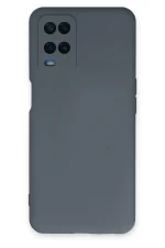 Newface Oppo A54 4G Kılıf Nano içi Kadife Silikon - Gri