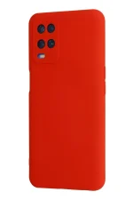 Newface Oppo A54 4G Kılıf Nano içi Kadife Silikon - Kırmızı - Görsel 3