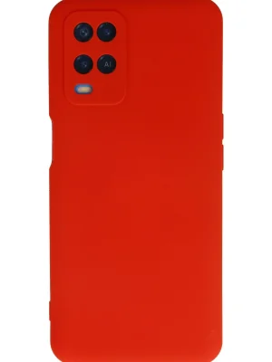 Newface Oppo A54 4G Kılıf Nano içi Kadife Silikon - Kırmızı