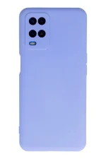 Newface Oppo A54 4G Kılıf Nano içi Kadife Silikon - Lila