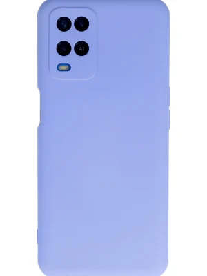 Newface Oppo A54 4G Kılıf Nano içi Kadife Silikon - Lila