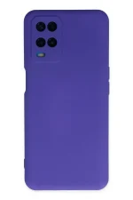 Newface Oppo A54 4G Kılıf Nano içi Kadife Silikon - Mor