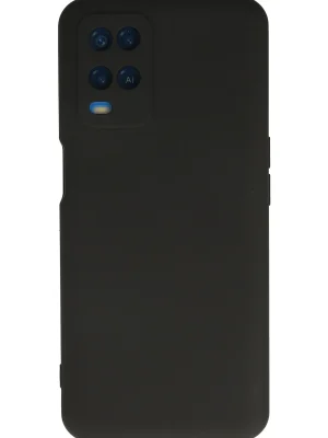 Newface Oppo A54 4G Kılıf Nano içi Kadife Silikon - Siyah
