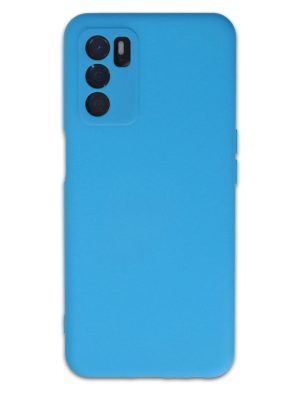 Newface Oppo A55 Kılıf Nano içi Kadife  Silikon - Mavi