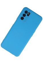 Newface Oppo A55 Kılıf Nano içi Kadife  Silikon - Mavi - Görsel 2