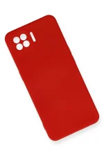 Newface Oppo A73 Kılıf Nano içi Kadife Silikon - Kırmızı - Görsel 3