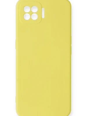 Newface Oppo A73 Kılıf Nano içi Kadife Silikon - Sarı