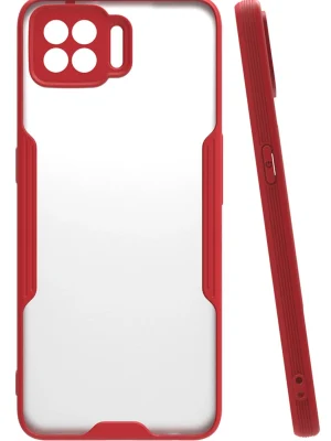 Newface Oppo A73 Kılıf Platin Silikon - Kırmızı