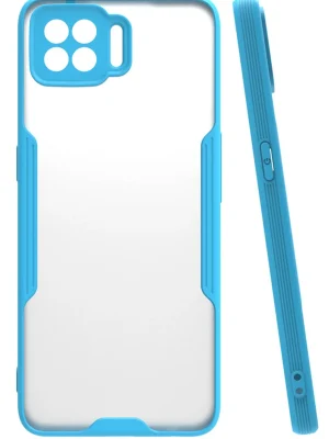 Newface Oppo A73 Kılıf Platin Silikon - Mavi