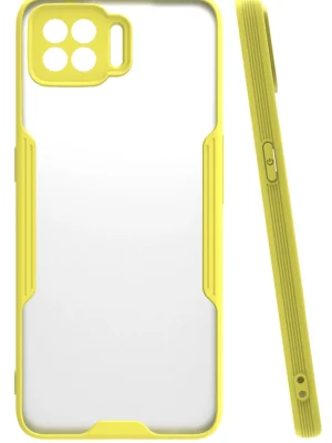 Newface Oppo A73 Kılıf Platin Silikon - Sarı