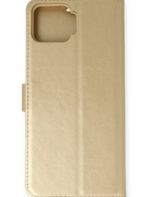 Newface Oppo A73 Kılıf Trend S Plus Kapaklı Kılıf - Gold