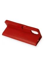 Newface Oppo A73 Kılıf Trend S Plus Kapaklı Kılıf - Kırmızı - Görsel 3