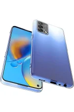 Newface Oppo A74 4G Kılıf Lüx Şeffaf Silikon - Görsel 3
