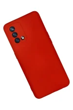 Newface Oppo A74 4G Kılıf Nano içi Kadife Silikon - Kırmızı - Görsel 2