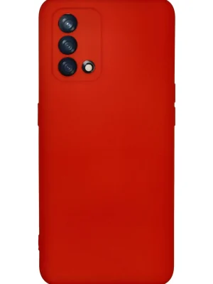 Newface Oppo A74 4G Kılıf Nano içi Kadife Silikon - Kırmızı