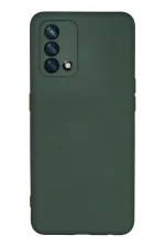 Newface Oppo A74 4G Kılıf Nano içi Kadife Silikon - Koyu Yeşil