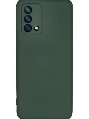 Newface Oppo A74 4G Kılıf Nano içi Kadife Silikon - Koyu Yeşil