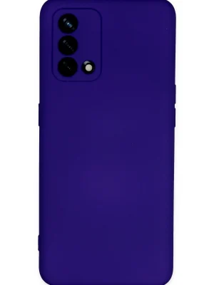 Newface Oppo A74 4G Kılıf Nano içi Kadife Silikon - Mor